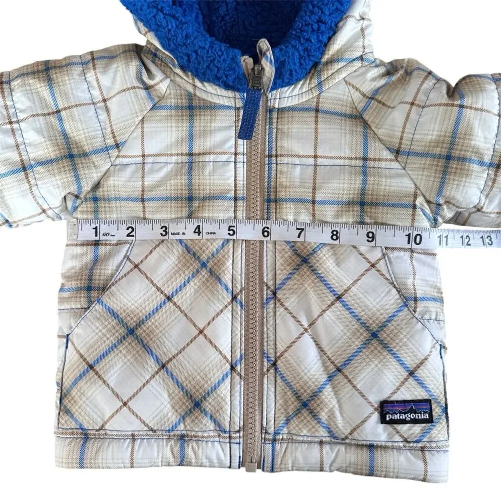 Patagonia Toddler Tribbles Reversible Hoody Water Resistant Jacket Size 12 Month
